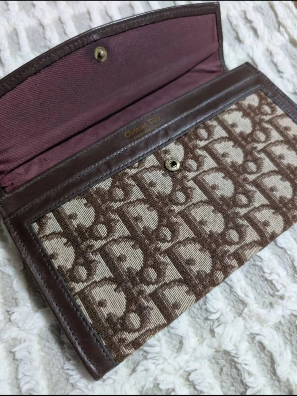 Dior Brown Monogram Canvas Wallet